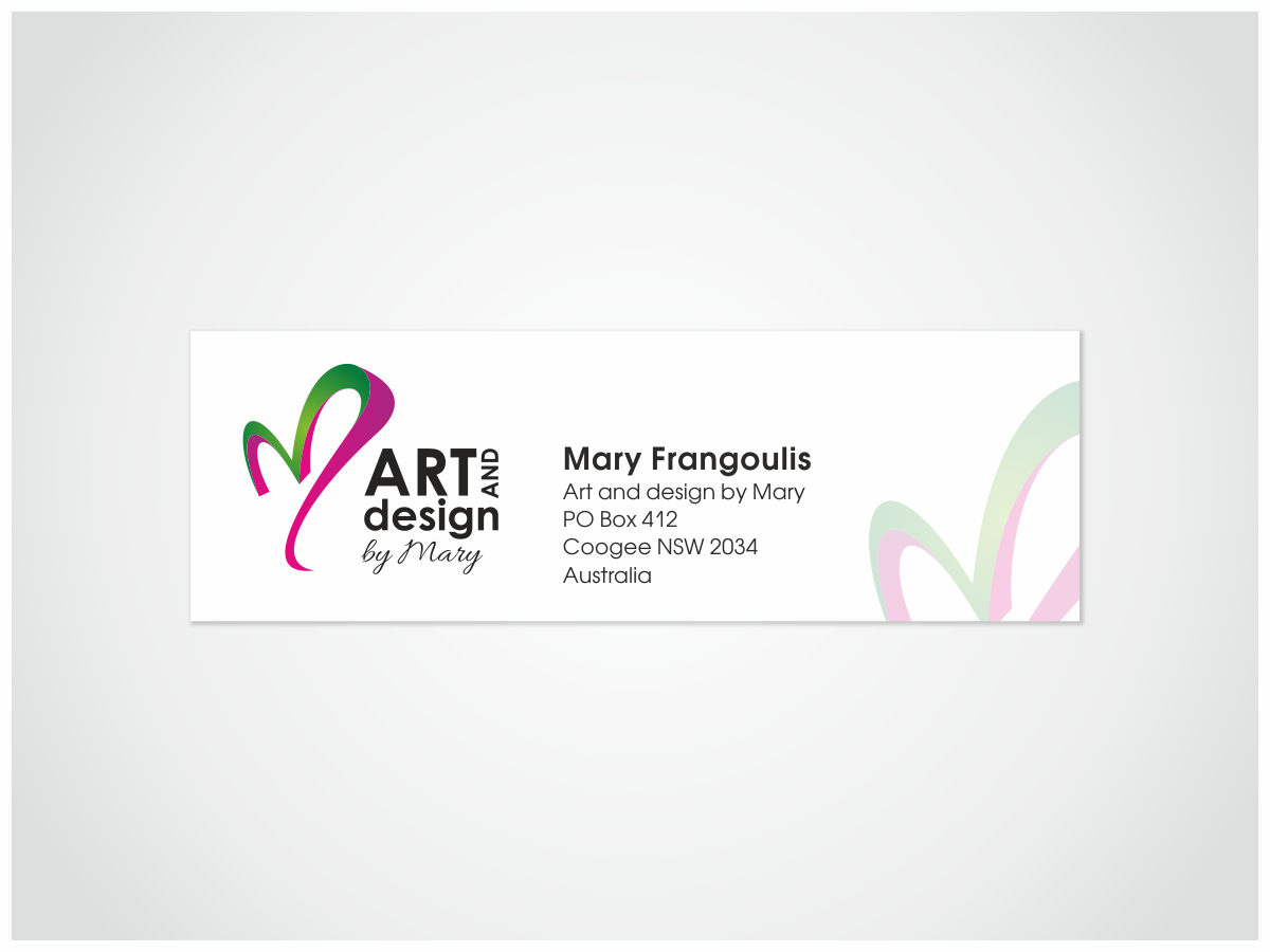 Schreibwaren-Design von HYPdesign für Art and Design by Mary | Design #3809353