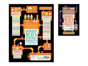 Flyer Design by Stop, Look, Listen, Think. for HireInfluence, Inc. | Design: #1005231