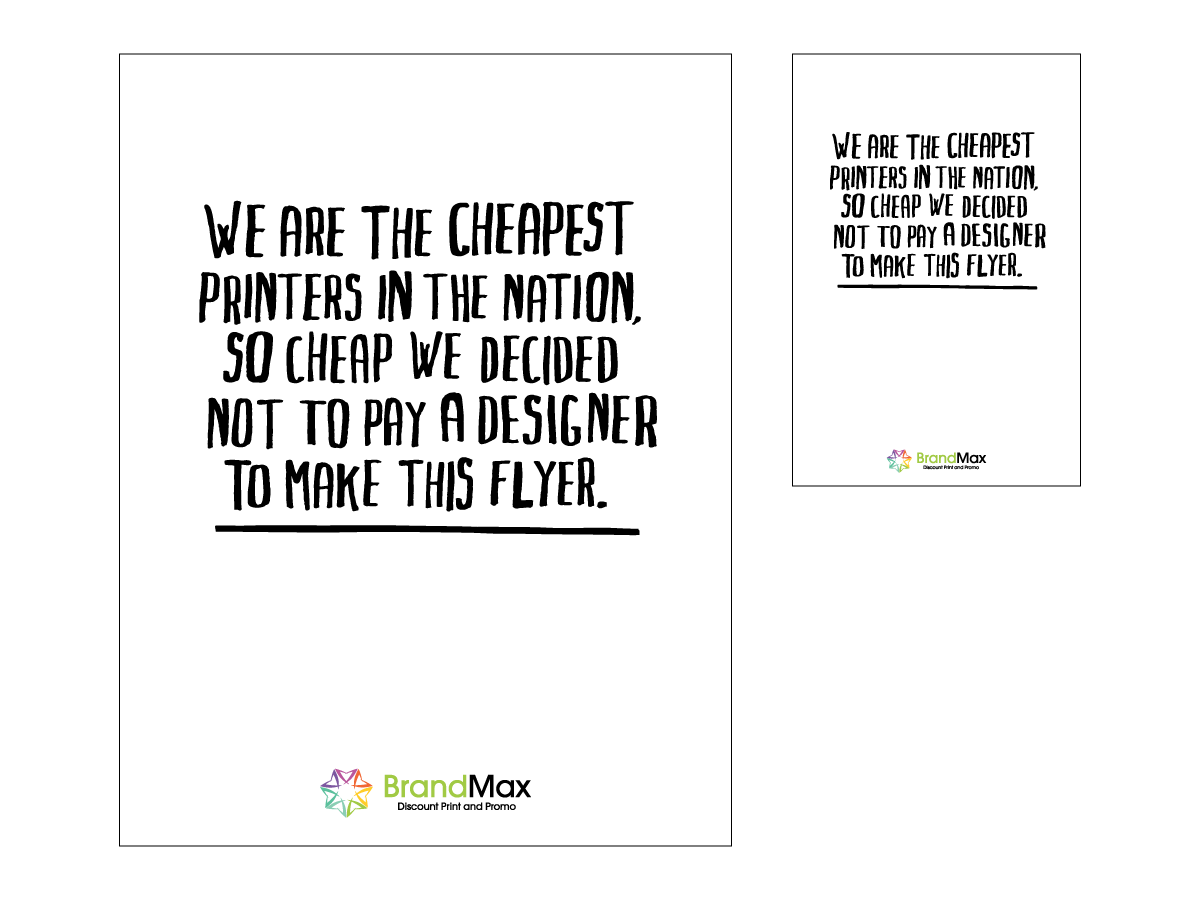 Flyer Design by Stop, Look, Listen, Think. for HireInfluence, Inc. | Design #1009683