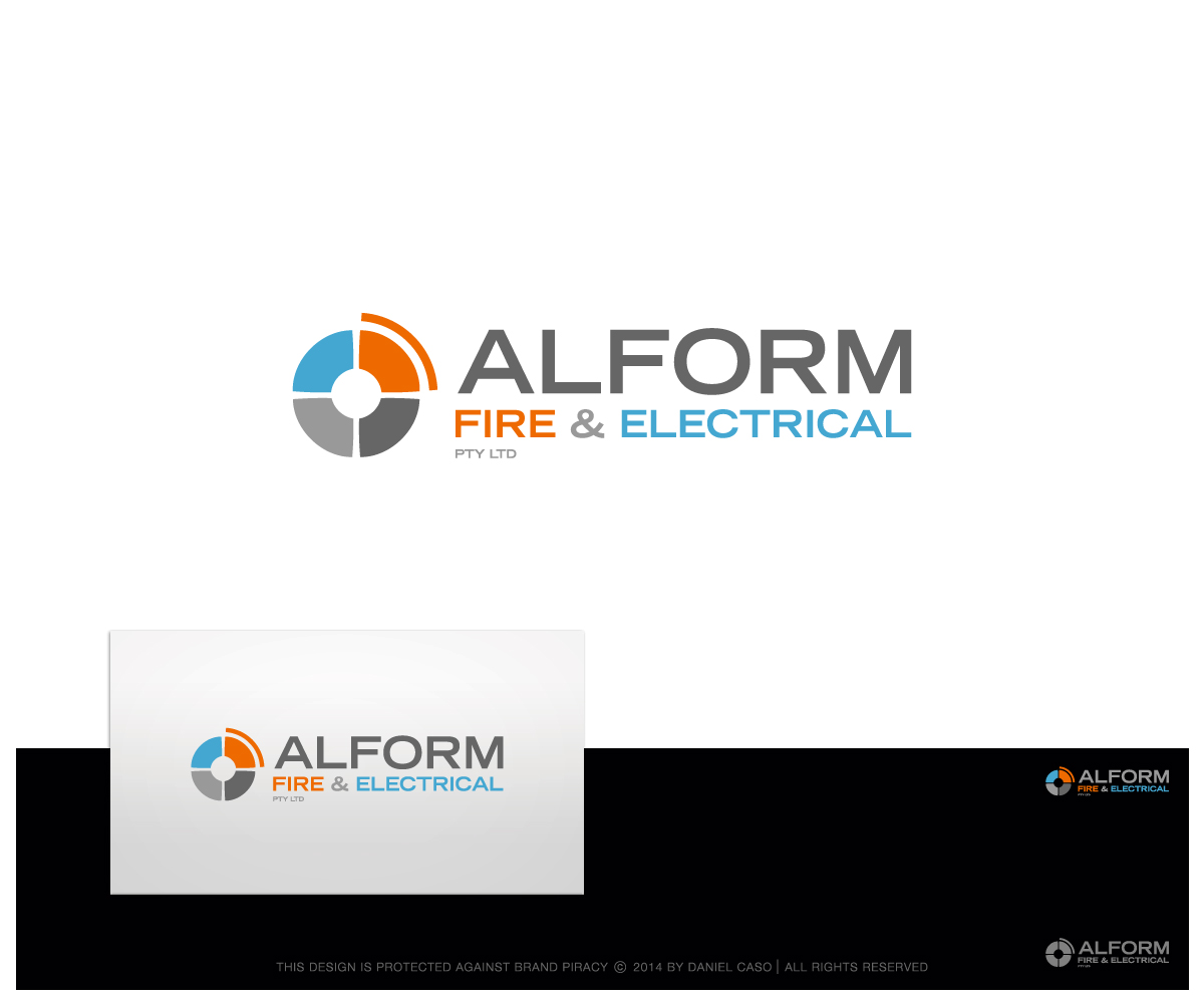 Diseño de Logo por Daniel Caso Design para Alform Fire & Electrical | Diseño #3799972