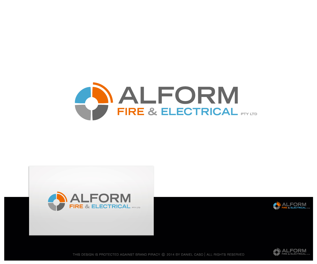Logo Design by Daniel Caso Design for Alform Fire & Electrical | Design: #3821027