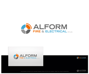 Logo Design by Daniel Caso Design for Alform Fire & Electrical | Design: #3821027