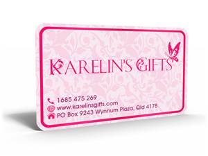 Business Card Design by Hardcore Design for Karelin's Gifts | Design #3801142