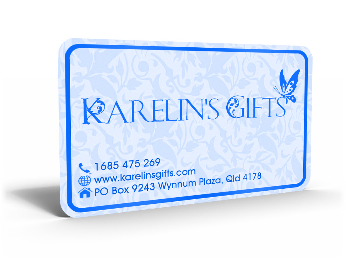 Business Card Design by Hardcore Design for Karelin's Gifts | Design #3801153