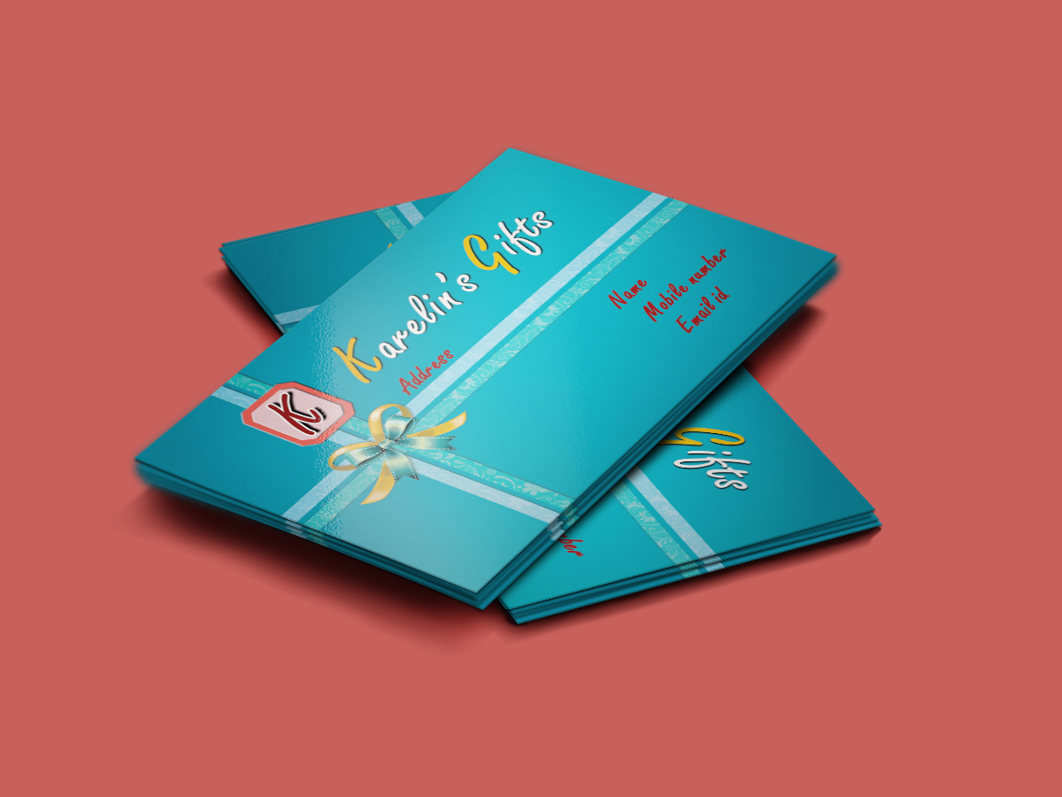 Business Card Design by Sajin for Karelin's Gifts | Design #3888869