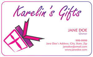 Diseño de Tarjeta de Presentación por hypocrxy para Karelin's Gifts | Diseño: #3849278