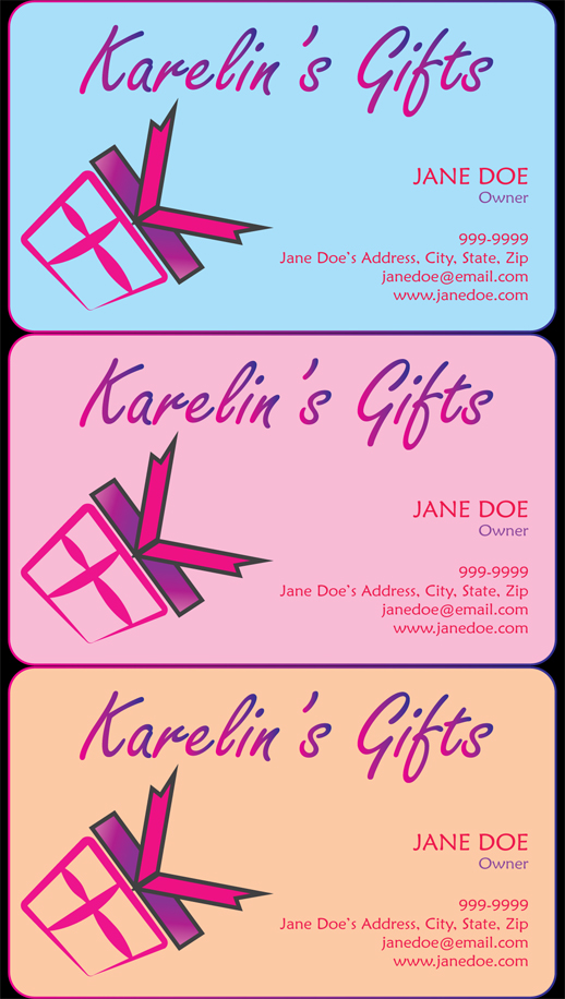 Diseño de Tarjeta de Presentación por hypocrxy para Karelin's Gifts | Diseño #3860462