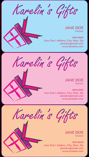 Diseño de Tarjeta de Presentación por hypocrxy para Karelin's Gifts | Diseño: #3860462