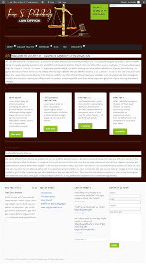 Wordpress Design by Technicky for this project | Design #1026172