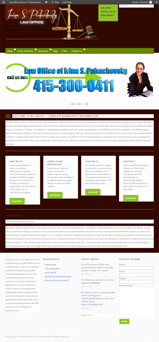 WordPress-Design von Technicky für dieses Projekt | Design #1026370