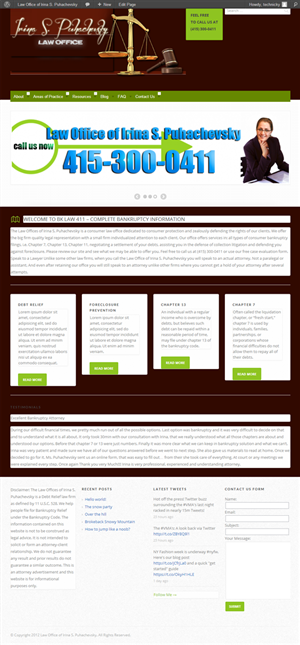 WordPress-Design von Technicky für dieses Projekt | Design: #1026370