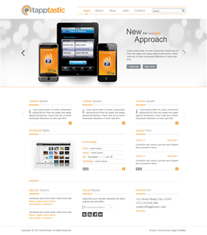 Web Design by Desire Design Solutions for Tapptastic LLC | Design #1001267