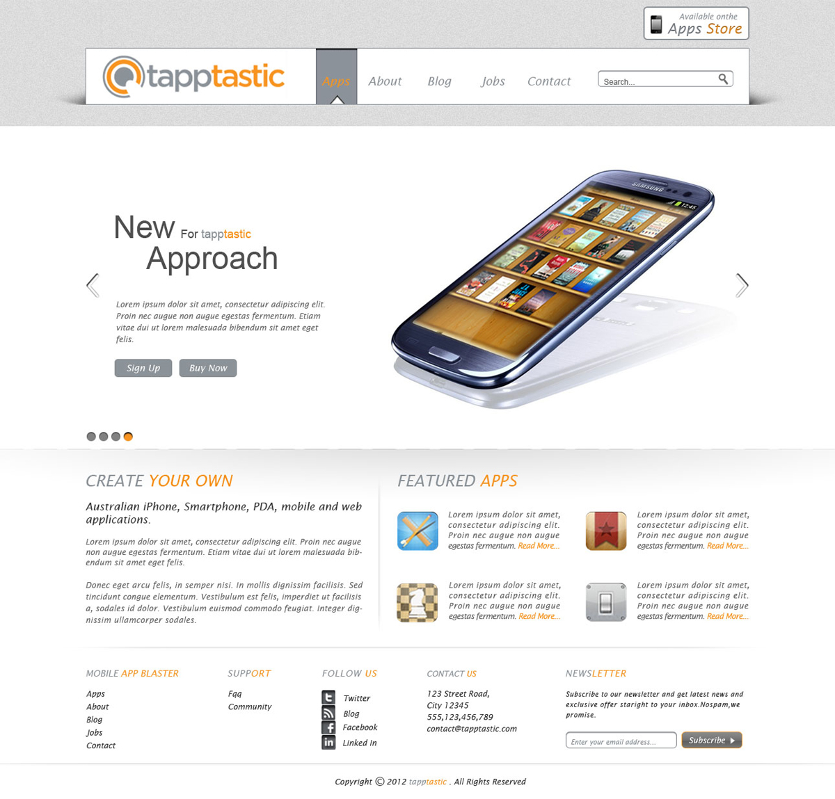 Web Design par Desire Design Solutions pour Tapptastic LLC | Design #1003535
