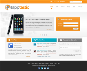 Diseño Web por pb para Tapptastic LLC | Diseño: #1004759