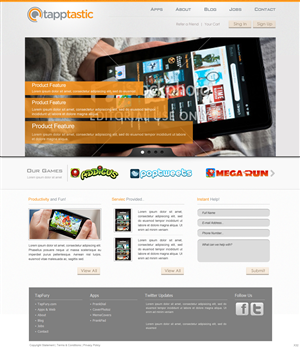 Diseño Web por pb para Tapptastic LLC | Diseño: #1006146