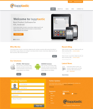 Diseño Web por pb para Tapptastic LLC | Diseño: #1006147