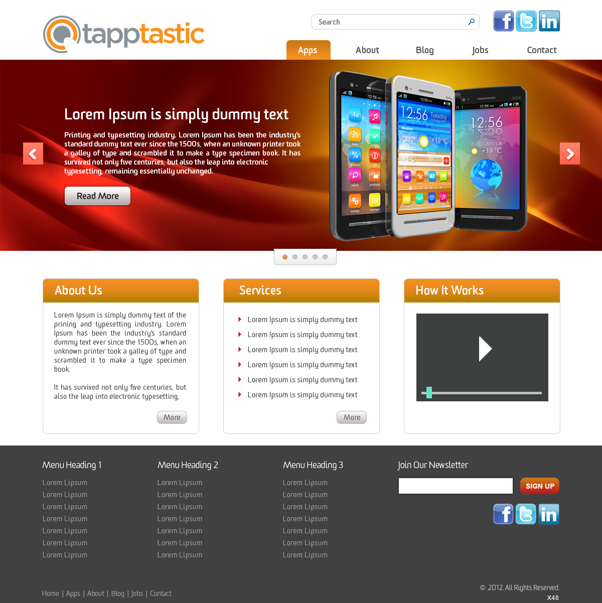 Diseño Web por pb para Tapptastic LLC | Diseño #1006148
