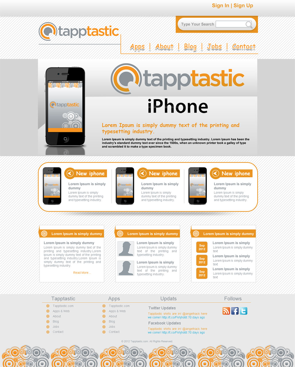 Diseño Web por rachana para Tapptastic LLC | Diseño #1006062