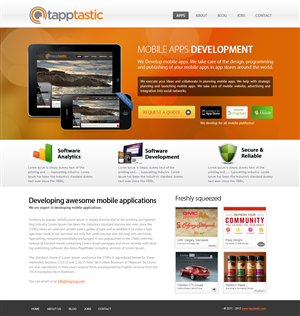 Web Design by OM for Tapptastic LLC | Design #1000749