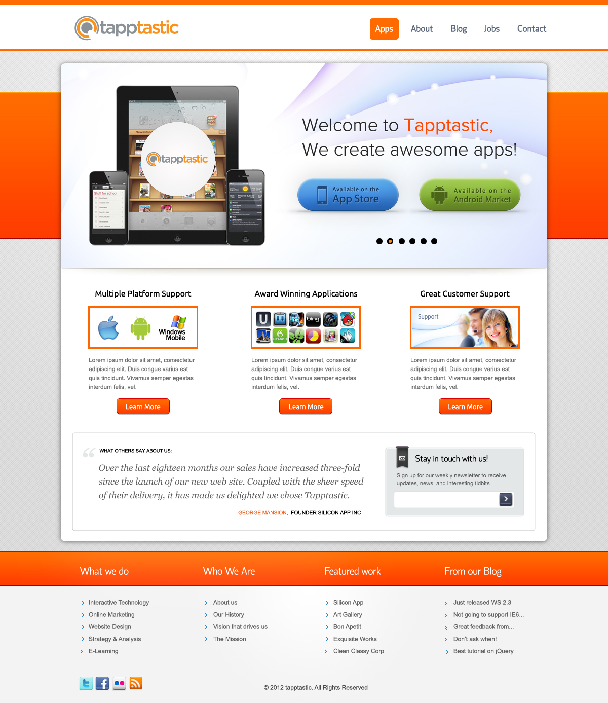 Web Design par OM pour Tapptastic LLC | Design #1003853