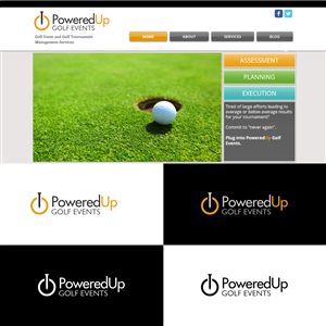 Logo Design by Mhosneezaman for PoweredUp Golf Events | Design: #3789636