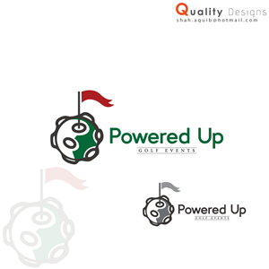 Logo Design by logo's By cristifer for PoweredUp Golf Events | Design: #3781269
