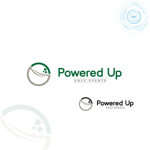 Logo Design by logo's By cristifer for PoweredUp Golf Events | Design: #3781406