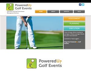 Logo Design by thulet for PoweredUp Golf Events | Design: #3802624