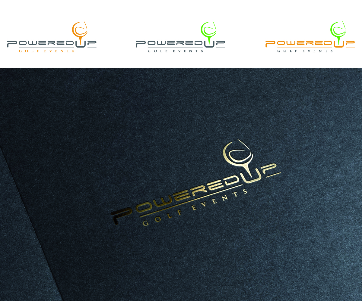 Logo Design by ChicD for PoweredUp Golf Events | Design #3811263