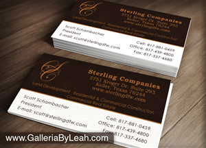Business Card Design by galleria.by.leah for this project | Design: #3787926
