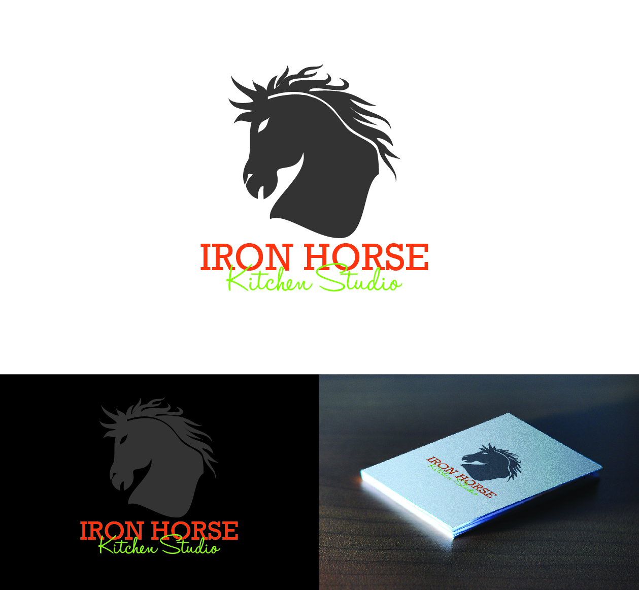 Logo Design by Raheel Saeed for Iron Horse Kitchens | Design #3819258