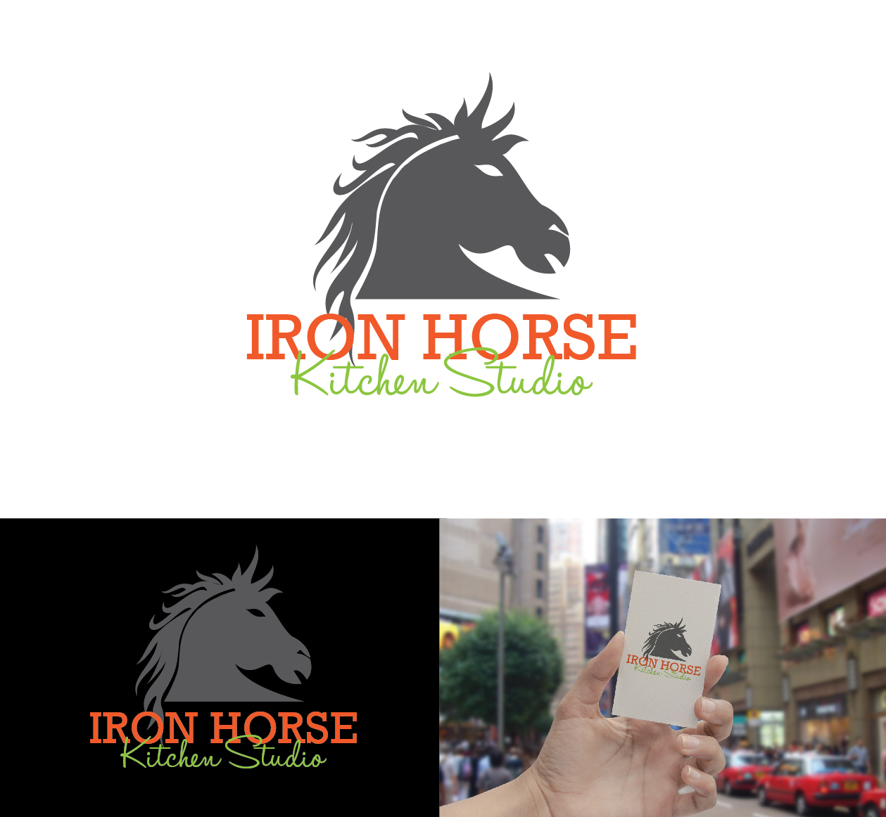 Logo Design by Raheel Saeed for Iron Horse Kitchens | Design #3819460