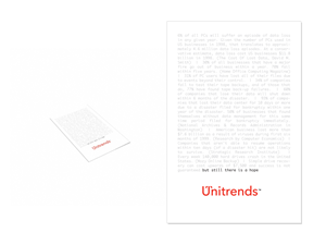 Unitrends Corporate Brochure (First of Several Projects That Will Be Based on This) | Brochure Design by aayam
