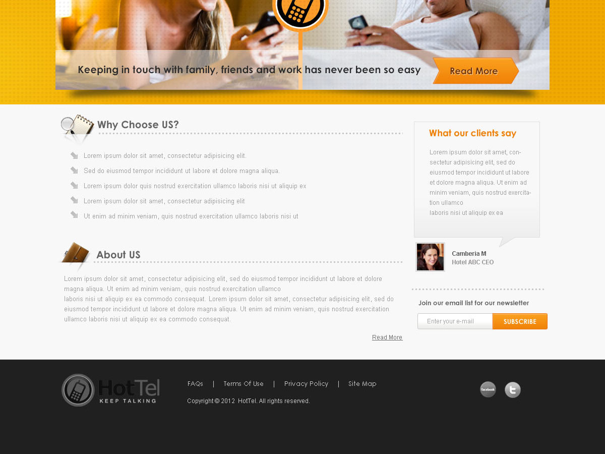 Web Design by webistyle for 80 dB Communications | Design #1022553