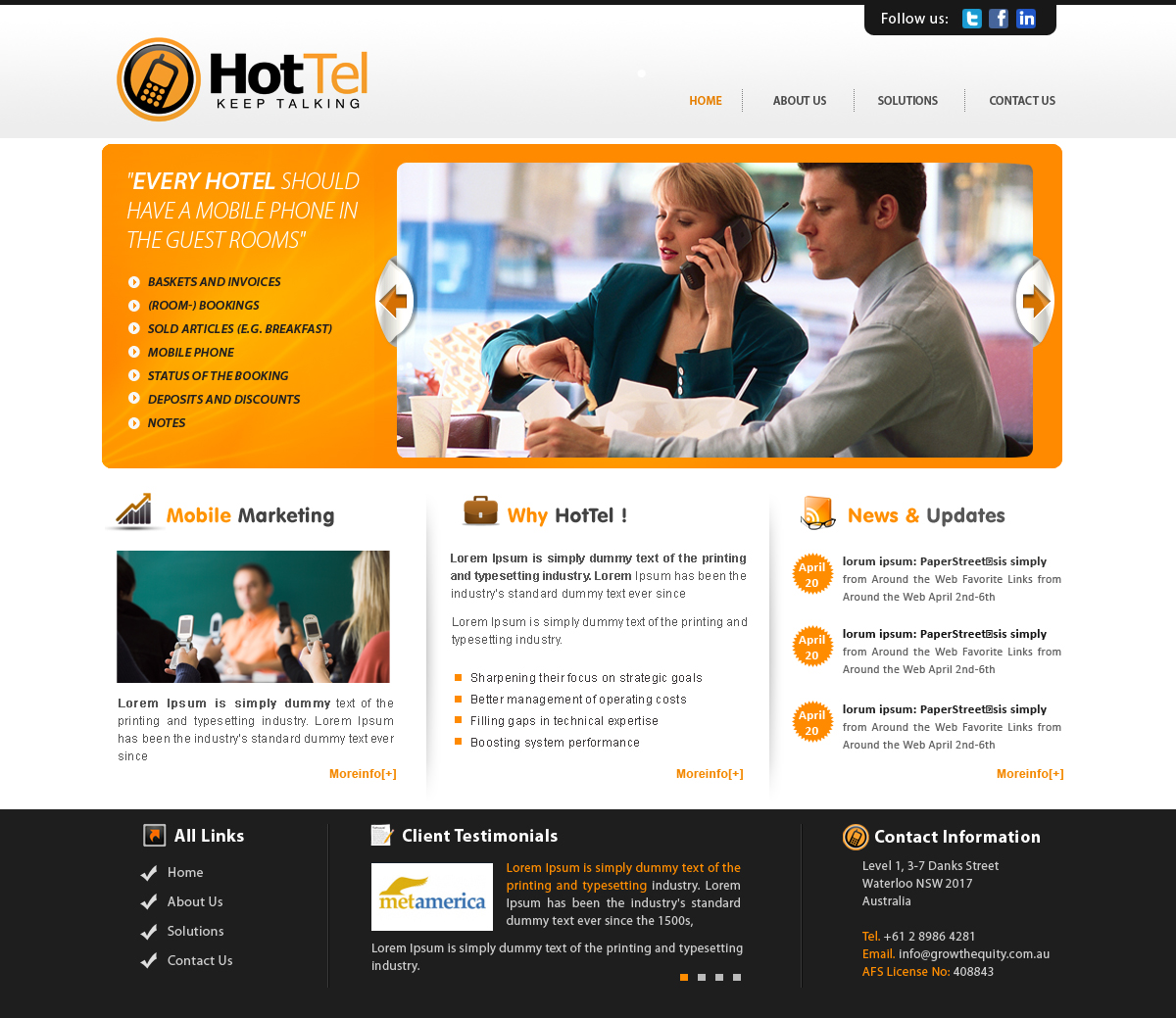 Diseño Web por webxvision para 80 dB Communications | Diseño #1002442