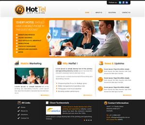 Web Design by webxvision for 80 dB Communications | Design #1002442