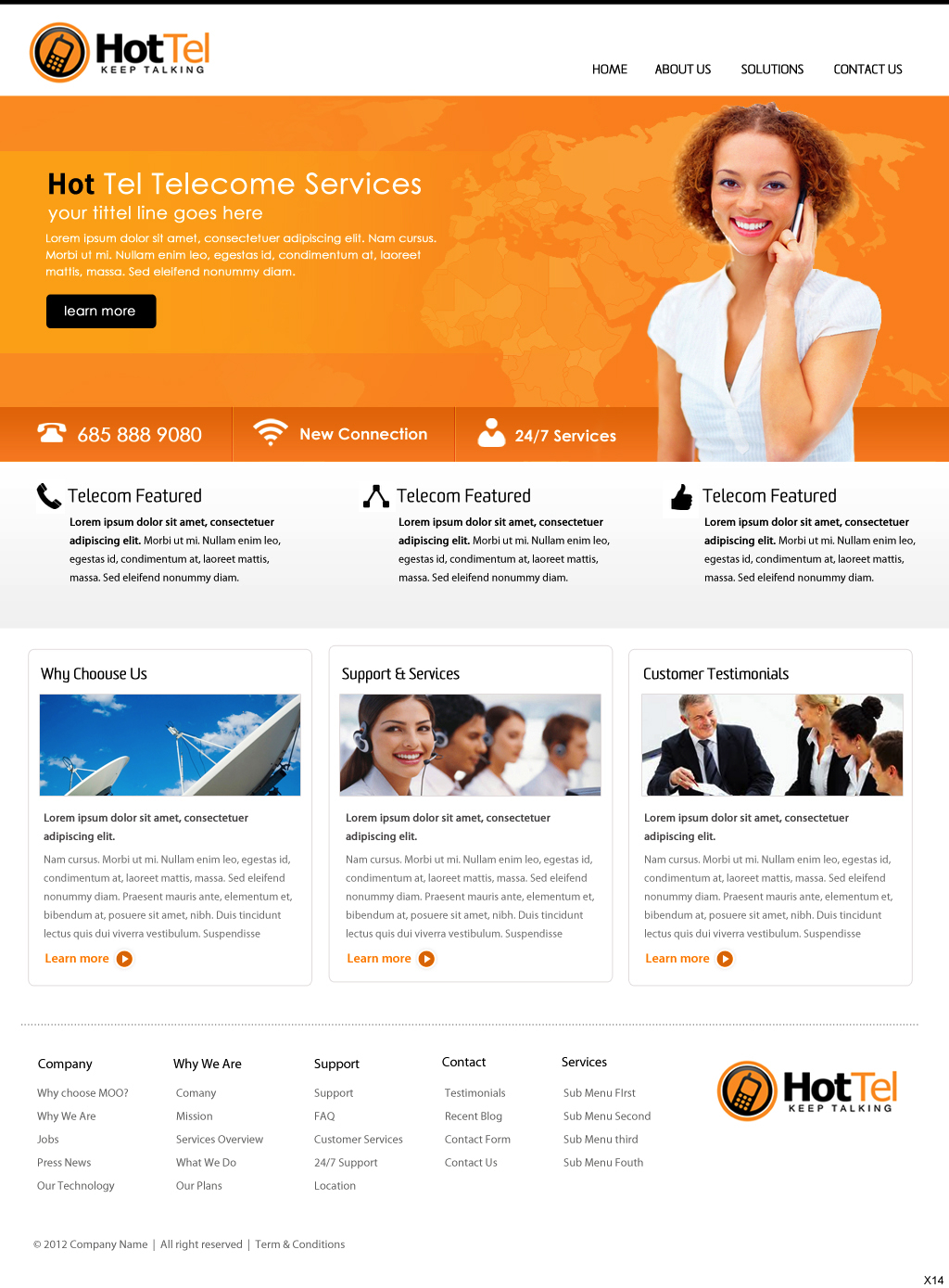 Web Design by pb for 80 dB Communications | Design #1003422