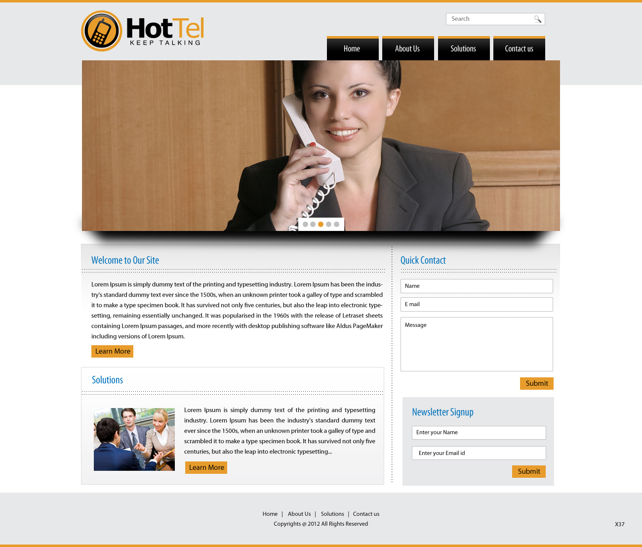 Web Design by pb for 80 dB Communications | Design #1008442