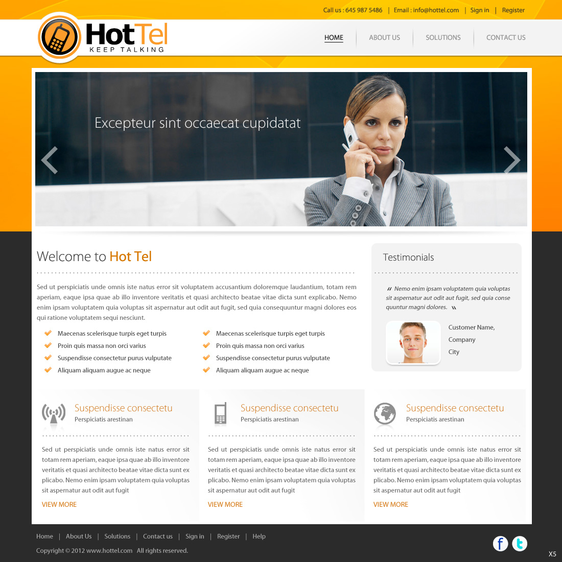 Web Design by pb for 80 dB Communications | Design #1012300