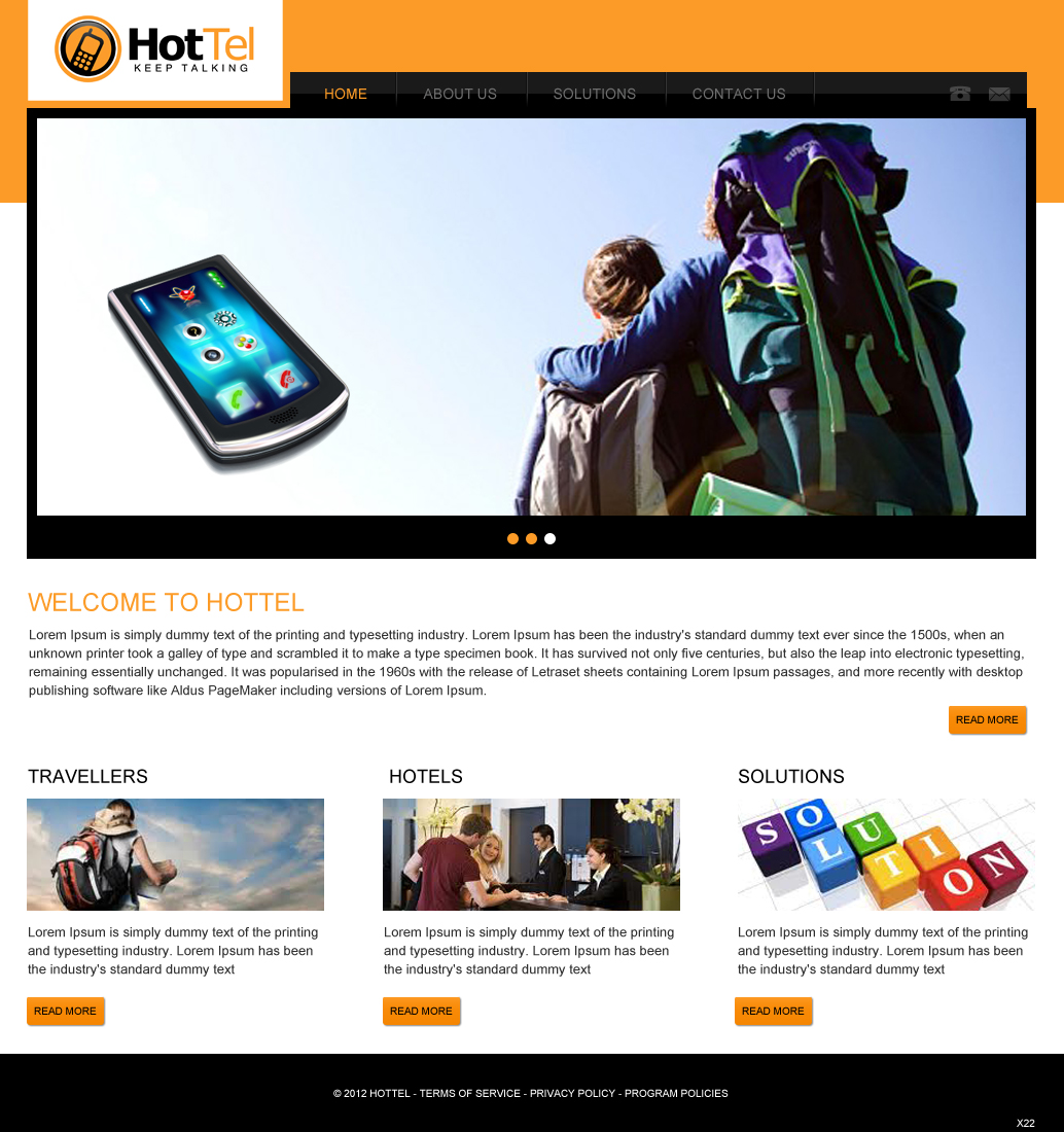 Web Design by pb for 80 dB Communications | Design #1017947
