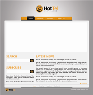 Web Design by sunny for 80 dB Communications | Design: #1000017