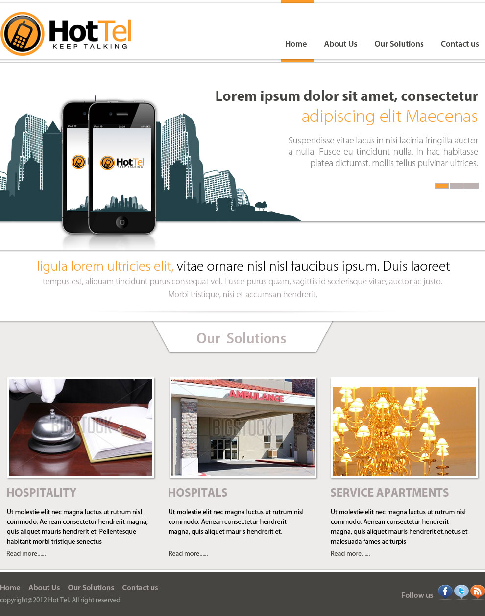 Web Design by ESolz Technologies for 80 dB Communications | Design #1000453