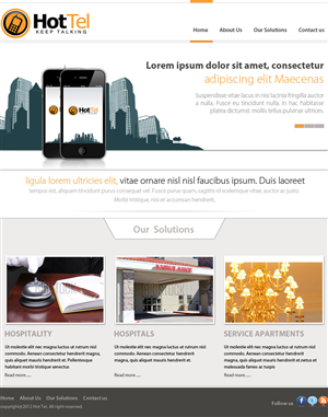 Web Design by ESolz Technologies for 80 dB Communications | Design #1000453