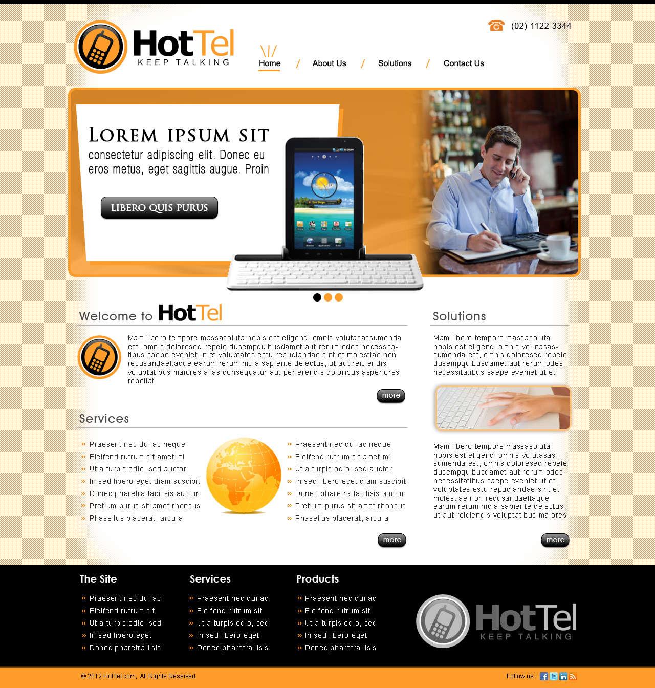 Web Design by TechWise for 80 dB Communications | Design #1017505