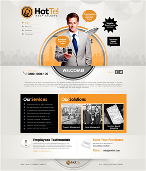 Web Design by TechWise for 80 dB Communications | Design #1017509