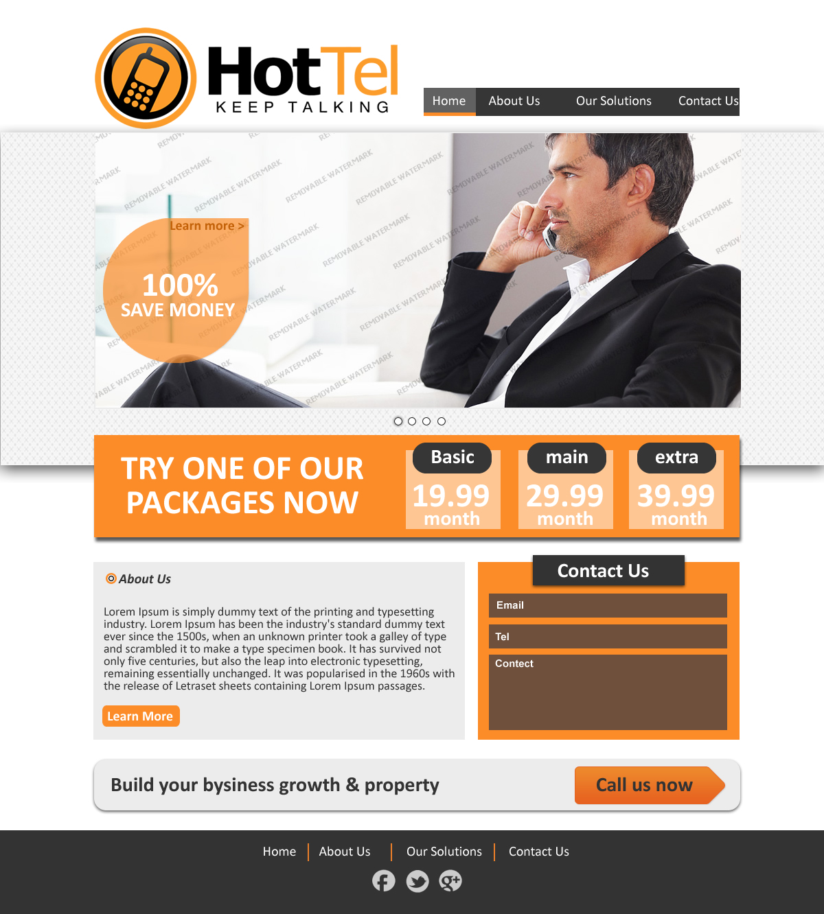 Web Design by VangelTzo for 80 dB Communications | Design #1000778