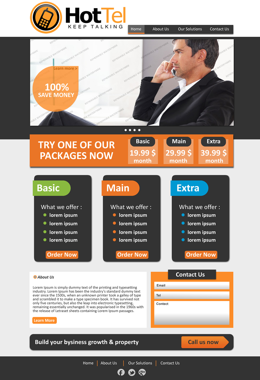 Web Design by VangelTzo for 80 dB Communications | Design #1003843