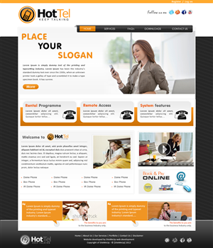 Web Design by Xclusive Designers for 80 dB Communications | Design #1129979
