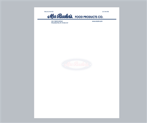 Letterhead Design by see why for Mrs. Ressler's Food Products | Design #3787342