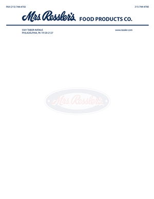 Letterhead Design by jaysonchanchico for Mrs. Ressler's Food Products | Design #3783938